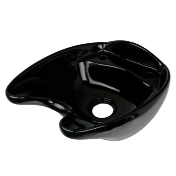 Gabbiano Ceramic Washbasin Bowl for Hair Salon Wash Unit, Black