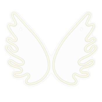 Wings LED Neon Sign Wall Decor Light Forever Light FPNE09X, warm white