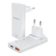 Choetech PD6011 65W GaN USB-C + USB-A Wall Charger, White