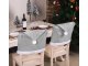 Christmas Chair Covers Santa Hat, 6 pcs, Grey