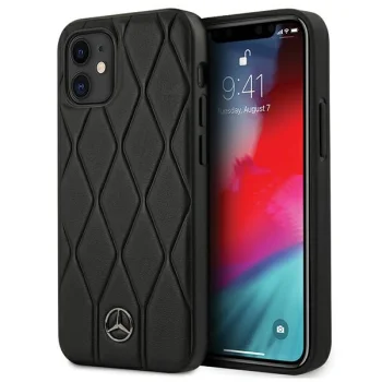 Mercedes iPhone 12 mini Case Wave Line, Black