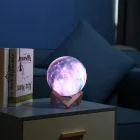 Decorative Night LED Lamp 3D Moon with Remote Control - 16 colors