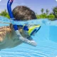 Bestway 24025-04 Snorkeling Set (Mask and Snorkel), Navy/Grey