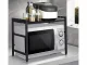 Adjustable Kitchen Shelf Over Microwave Oven, Black