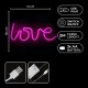 Forever Light FLNE05 LED Neon LOVE Sign, Pink