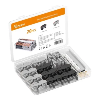 DIN Rail Wire Connector Set Sonoff 211 (20 pcs)