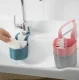 Kitchen Sink Organizer for Sponges and Rags, Gray