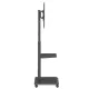 Ergo Office ER-304 B Mobile TV Stand, 37-75\", 50kg, VESA 600x400, Black