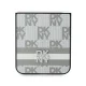DKNY Checkered Pattern Printed Stripes Case for Samsung Galaxy Z Flip 6, Beige