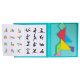 Magnetic book puzzle 3D Tangram blocks