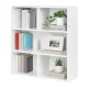ModernHome 3-Tier Standing Shelf Unit, 80x24x87 cm, White