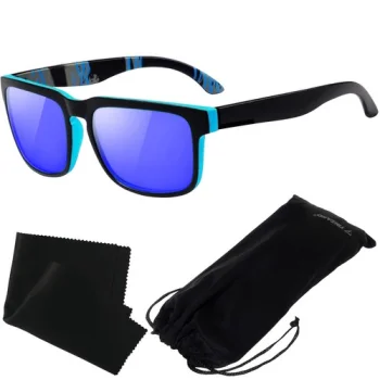 Trizand 21149 Polarized Sunglasses with UV400 Filter, Black/Blue
