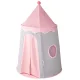 Kids Play Tent Castle, Foldable, Grey/Pink