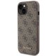 Apple iPhone 15 6.1\'\' Guess 4G Metal Gold Logo Case Cover, Brown | Чехол Кейс Бампер Обложка...