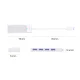 Orico PAPW4A-U3 USB Hub 4-port 4x USB-A 3.0 1m, White