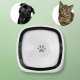 Floating No-Spill Pet Bowl, 1 L, White/Grey