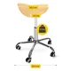 4FIZJO ERGO Swivel Saddle Massage Stool, Beige