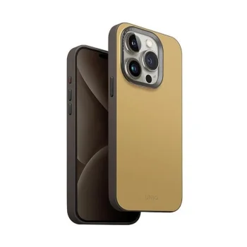 Uniq Lyden DS iPhone 15 Pro Max 6.7\" Magclick Charging case yellow-gray/canary yellow-flint gray