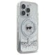Karl Lagerfeld iPhone 16 Pro Case Liquid Glitter Karl Head MagSafe, Transparent