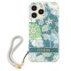 Apple iPhone 13 Pro 6.1\'\' Guess Flower Strap Case Cover (GUHCP13LHFLSN), Green