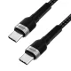 Wozinsky WNBCC2 USB-C to USB-C Cable, 65W PD, 2m, Black