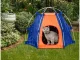 Waterproof Foldable Pet Tent for Dogs and Cats, Blue-Orange