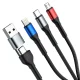 3mk Hyper Cable N-SERIES 6 in 1 USB-C USB-A to USB-C Lightning Micro 1.2m 18W Black