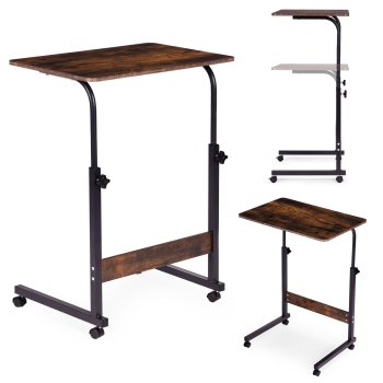 Mobilais portatīvā datora galds pie dīvāna ModernHome, antīks riekstkoks