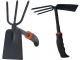 Double-Sided Garden Hoe with Cultivator 27cm