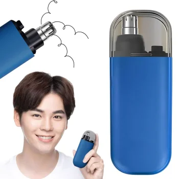 Compact Nose and Ear Hair Trimmer, Rechargeable