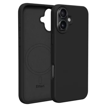 Etteri Silicone Mag Case for Apple iPhone 16 (6.1"), Black
