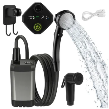 Portable Battery Powered Camping Shower 6000mAh Trizand
