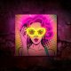 LED neona izkārtne POWER WOMAN FLA02 Forever Light, dzeltena un violeta