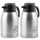 Berdsen BD-780 2L Vacuum Thermal Jug Set for Coffee and Tea, Silver