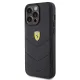 Ferrari Quilted Metal Logo Case for iPhone 15 Pro Max, Black