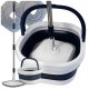 360° Flat Spin Mop with Collapsible Bucket and 2 Microfiber Pads