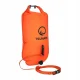 4Fizjo TSUNAMI 330 Swim Safety Buoy with Dry Bag 2in1, Orange