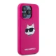 Karl Lagerfeld iPhone 15 Pro Max Case Silicone Choupette Head MagSafe, Pink