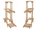 Three-Tier Wooden Plant Stand for Indoor Plants, Brown