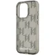 Karl Lagerfeld iPhone 15 Pro Max Case IML Mono KL Pattern & Cord, Black