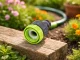 Garden Hose Quick Connector 1/2\" - 3/4\" Tap Adapter DIVODV, Green/Black