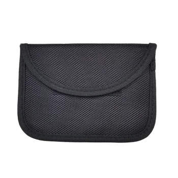 Faraday Key Wallet - Signal Blocker for Car Keys, Black