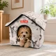 Pet House Bed for Dogs and Cats XL, Beige