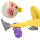Masažinis volelis su dygliukais 4FIZJO CARE+ 45 cm, violetinis