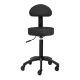 Hairdressing Stool Gabbiano D026 with Backrest, Black