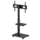 Ergo Office ER-304 B Mobile TV Stand, 37-75\", 50kg, VESA 600x400, Black