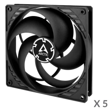 Arctic P14 140mm PC Case Fans, 3-pin, Black, 5 pcs