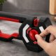 Multifunctional 6-in-1 Knife and Scissors Sharpener, Black/Red