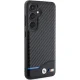 BMW Samsung Galaxy S24 Case Leather Carbon, Black