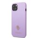 Guess iPhone 13 mini Case Saffiano 4G Small Metal Logo Purple
